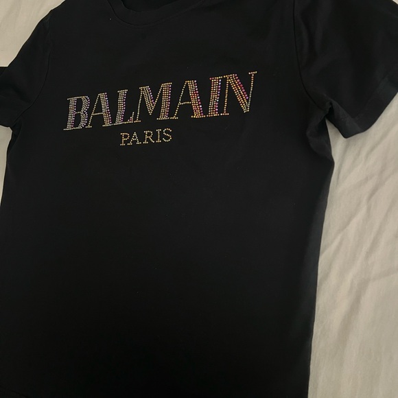Balmain Tops - Balmain Black T-Shirt Medium